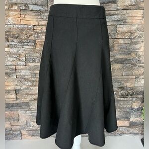 H&M Black Midi A-Line Skirt for Cocktail